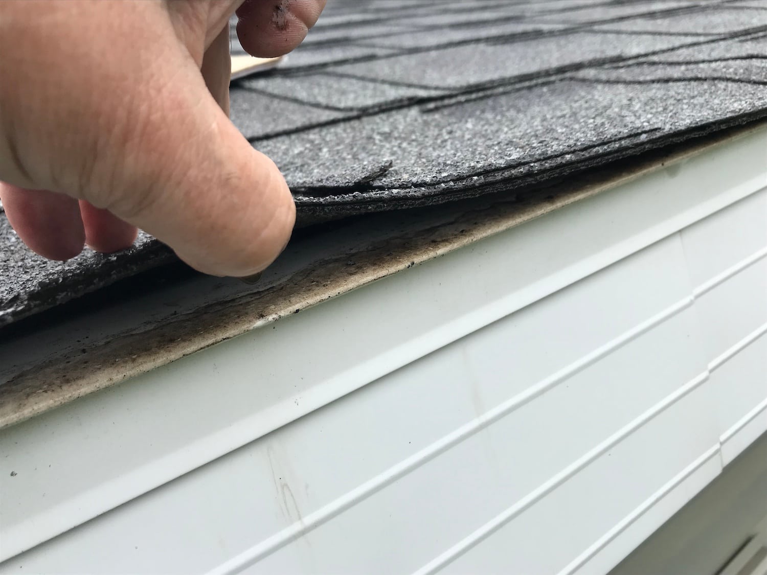 roof storm damage checklist homeowner checks under drip edge for leaks